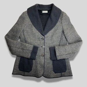 GIORGIO GRATI Vintage Knit Wool Grey Blazer/Jacket Size 48